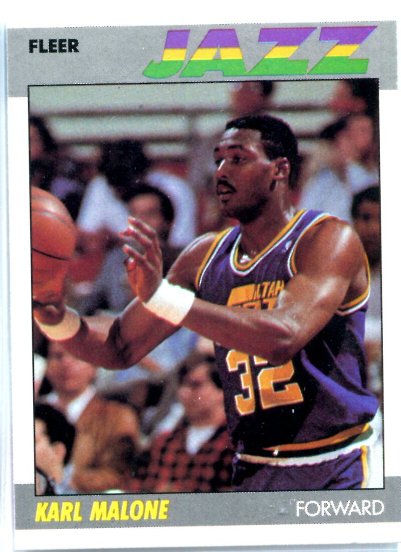 KARL MALONE 1986-87 Fleer ROOKIE 23KT Gold Card Graded GEM