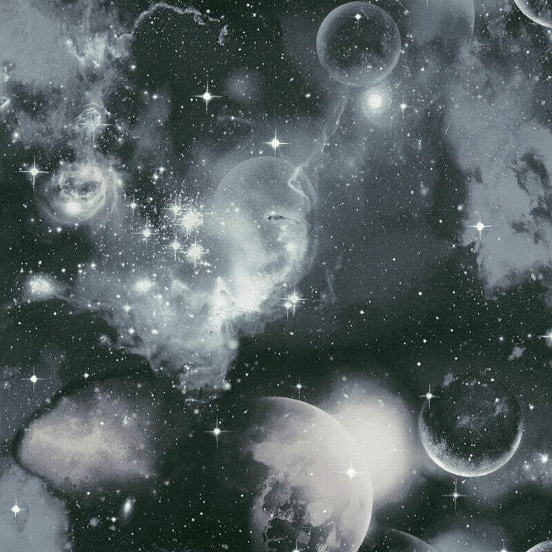 Black Grey Space Moons Wallpaper By As Creation 34066 2 Ebay