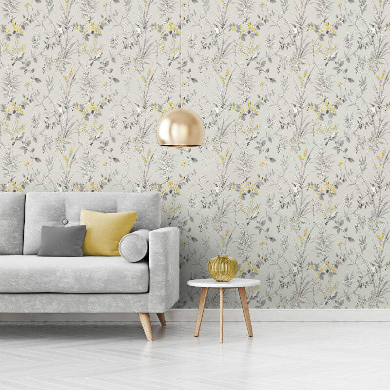 Mariko Grau Und Gelb Blumen Vogel Tapete Wald Design Mit Krone M1551 Ebay *all links on this page are affiliate links, meaning i get commissions for purchases made through those links on this page at no additional cost to you.