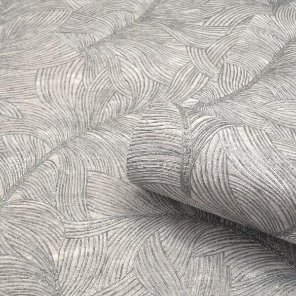 Merano Gunmetal Grey Large Feather Wallpaper Seriano Heavy Textured Vinyl Gb2760 Ebay Wild flower grey wallpaper sample. merano gunmetal grey large feather