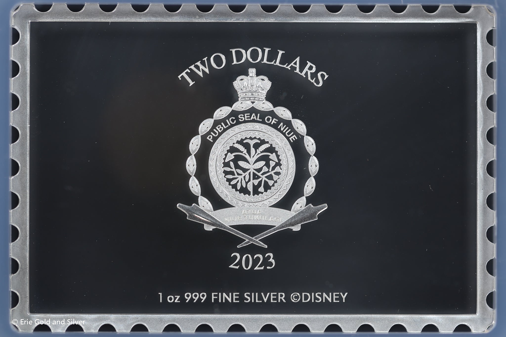 2023 Niue Disney 100th Ann. Steamboat Willie 1 oz Silver Stamp NGC
