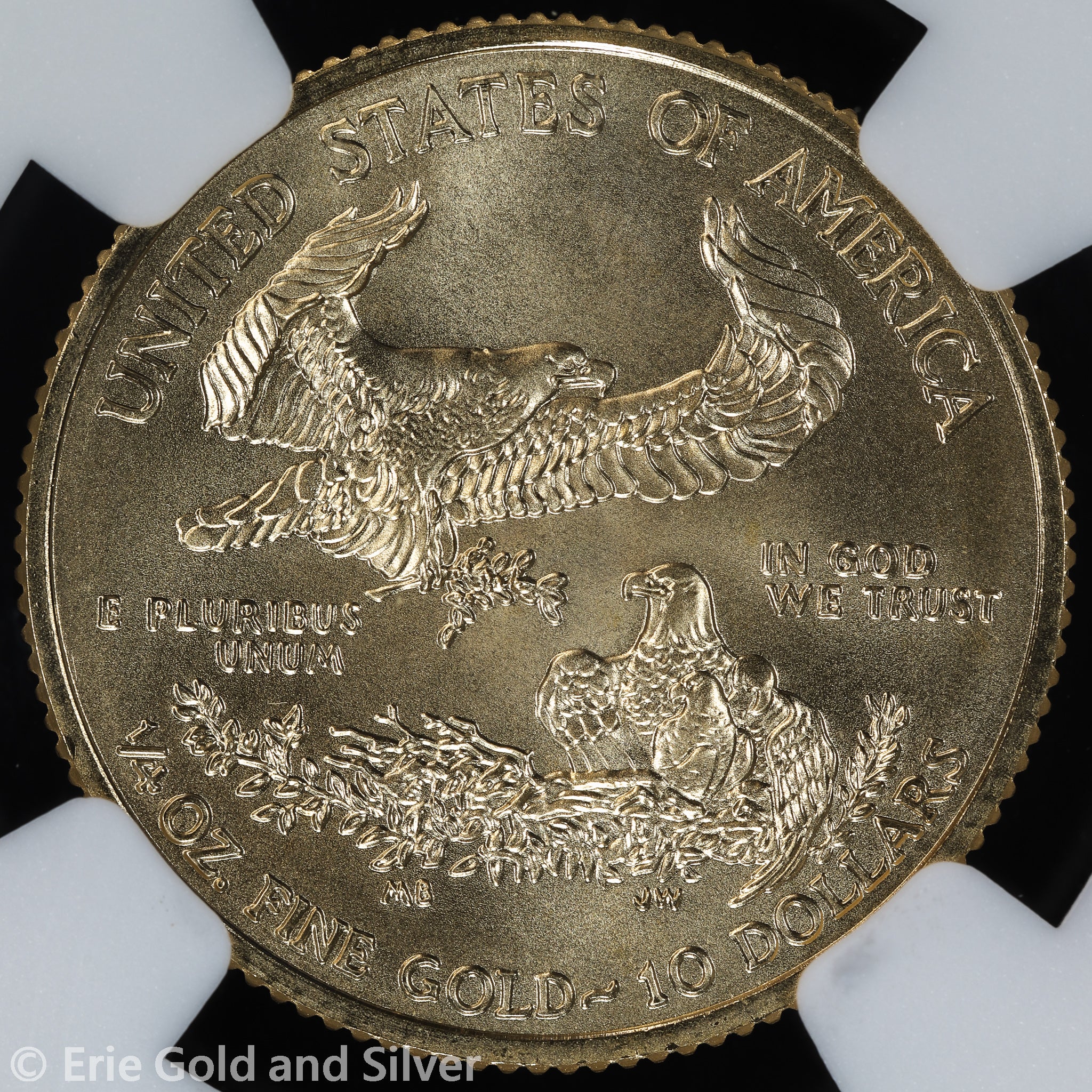 2020 $10 1/4 oz American Gold Eagle NGC MS 69 Mint Error Obverse