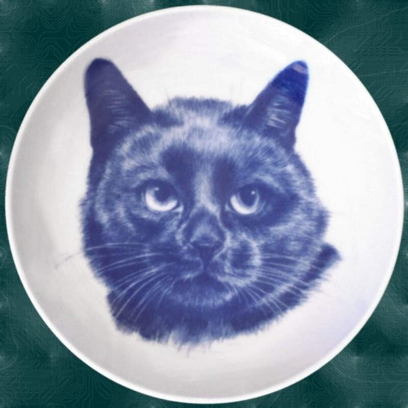 European Shorthair Cat Plate Made In Denmark From The Finest