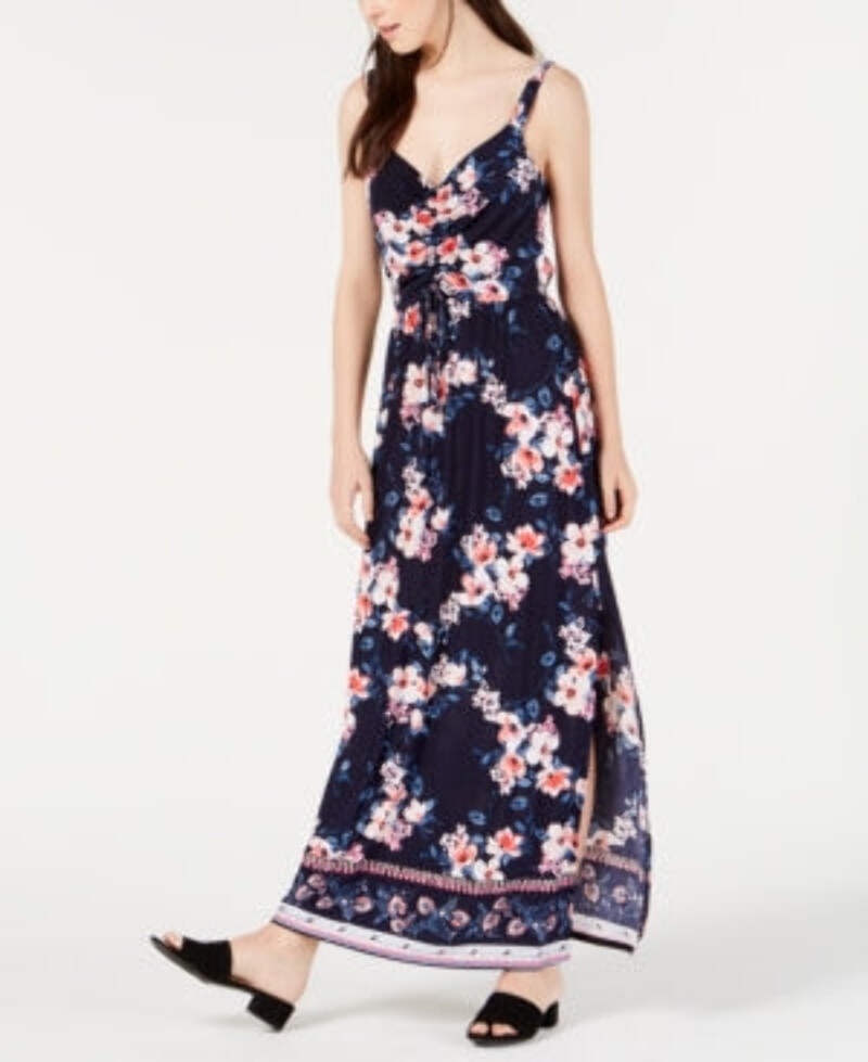 パーティードレス Jene Maxi Dress Trixxi Juniors Cameo Maxi Dress, Navy, Size XXS | eBay