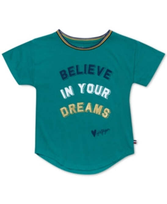 Tommy Hilfiger Little Girls Believe in Your Dreams T-Shirt | eBay
