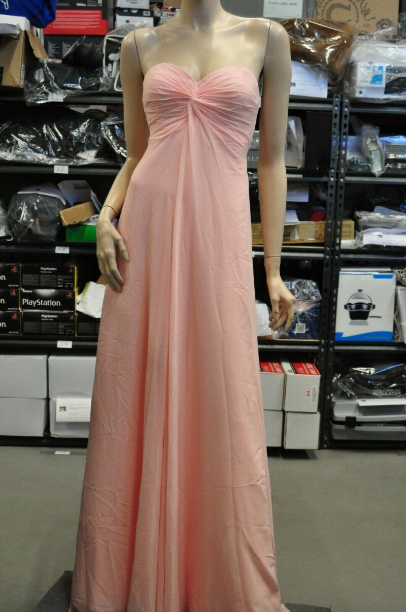 NWT Faviana Light Ice Pink Strapless Dress Prom Formal Evening Party Long |  eBay