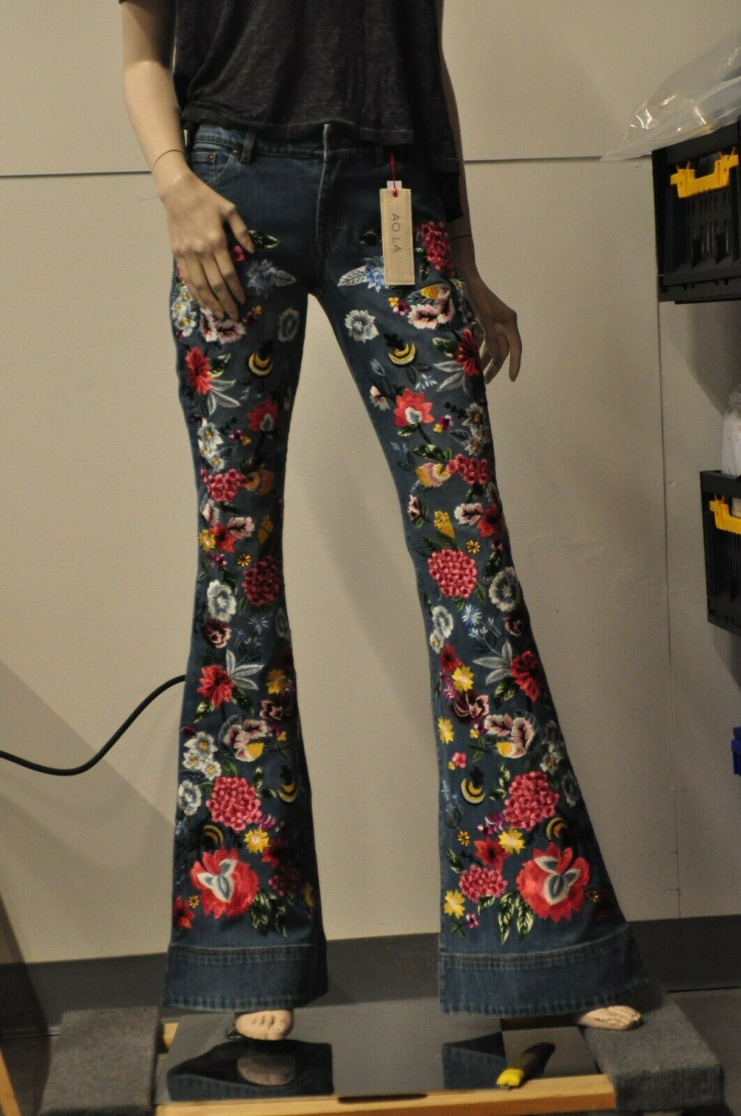 alice and olivia embellished jeans