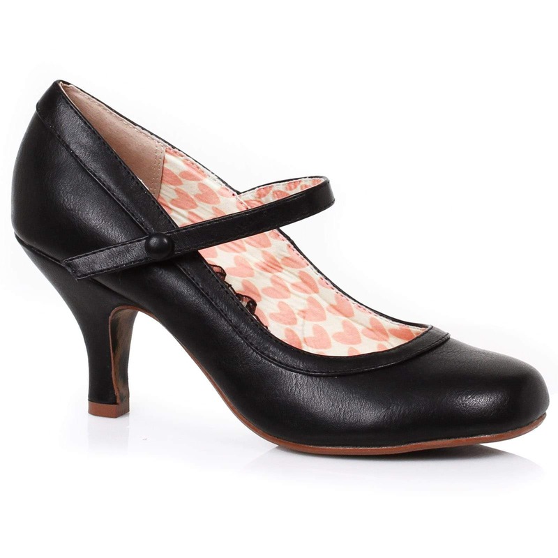 Bettie Page Bettie Mary Jane Shoes Black Vintage Retro