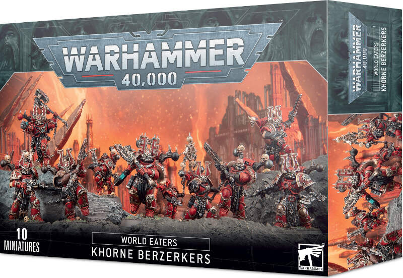 Warhammer 40k – Khorne Berzerker Chaos Space Marine – OOP – Peint
