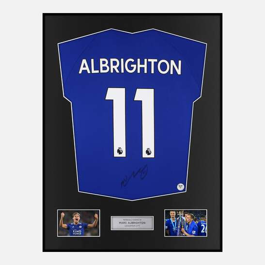Framed Marc Albrighton Signed Leicester City Shirt [Classic] | eBay