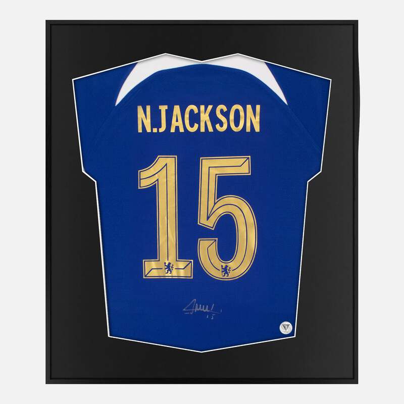 Framed Nicolas Jackson Signed Chelsea Shirt, Number 15 [Lite] | eBay