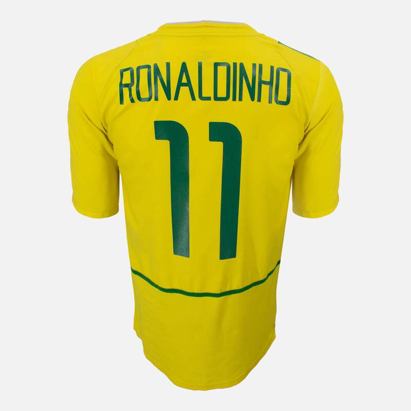 2002-04 Brazil Home Shirt Ronaldinho 11 Nike [Good] L | eBay UK