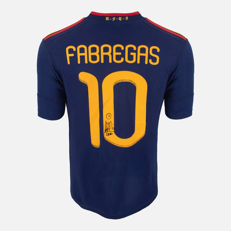  スペイン代表 FABREGAS 10 選手支給品 Cesc Fabregas Signed Spain Shirt 2010 World Cup Away [10] | eBay
