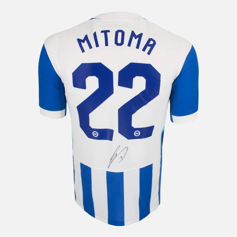 Kaoru Mitoma Signed Brighton & Hove Albion Shirt Home 2025-26 [22