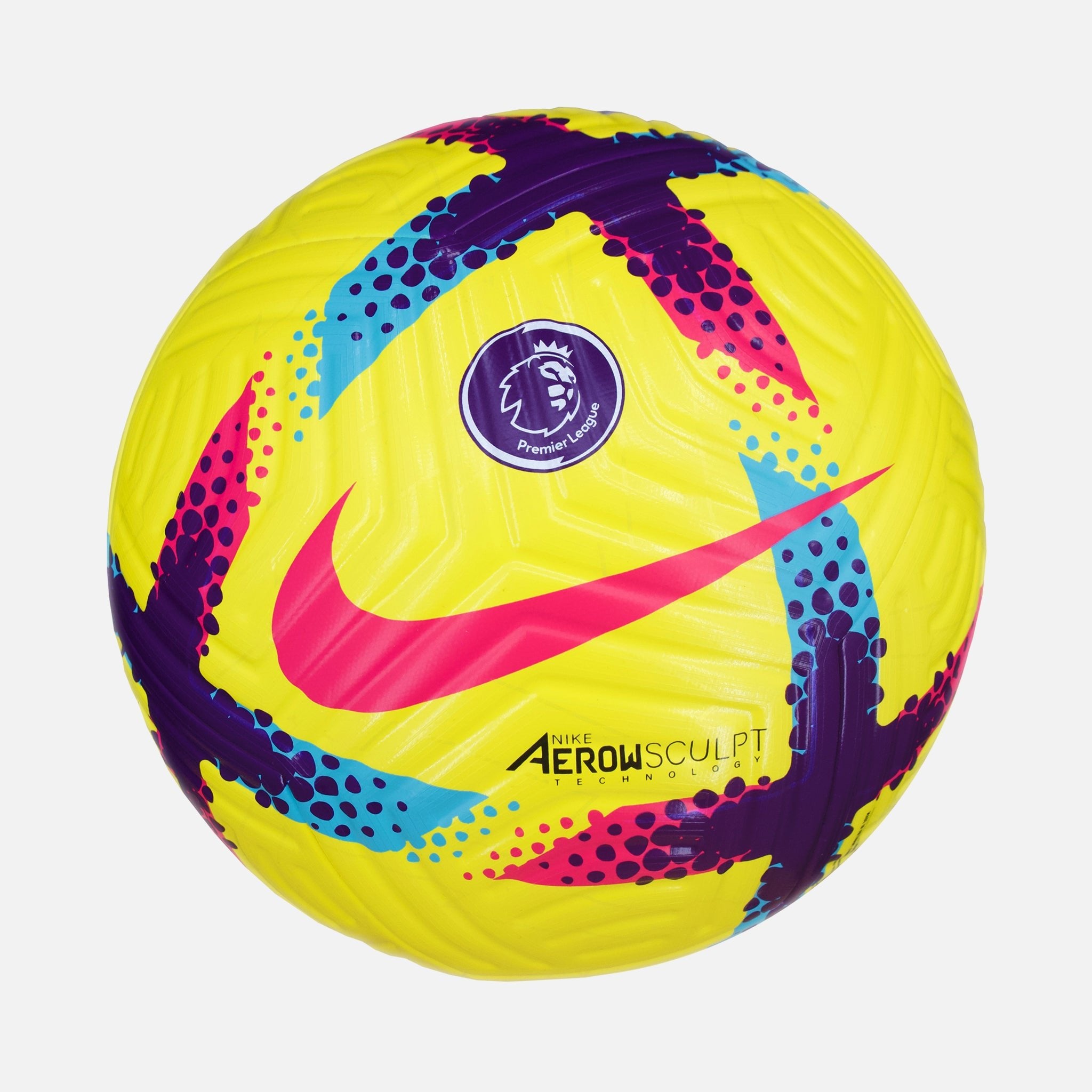 yellow premier league ball