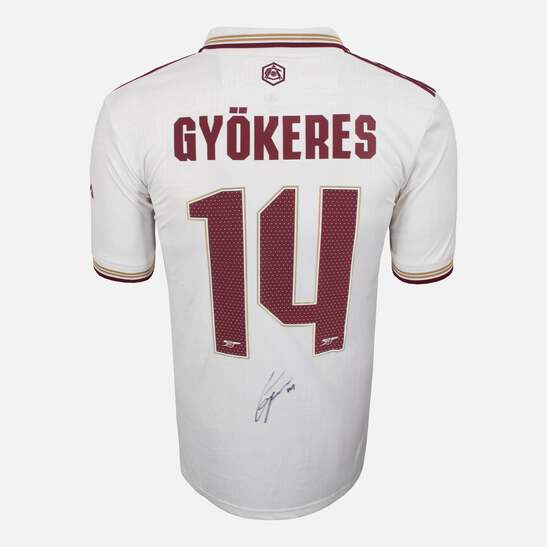 Viktor Gyokeres Signed Arsenal Shirt 2025-26 Third away [14] | eBay