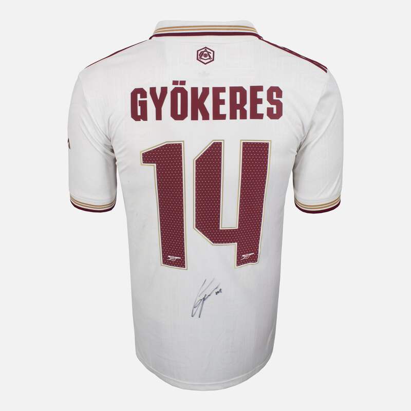 Viktor Gyokeres Signed Arsenal Shirt 2025-26 Third away [14] | eBay