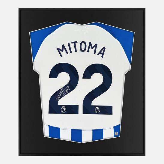 Framed Kaoru Mitoma Signed Shirt, Brighton & Hove Albion Home