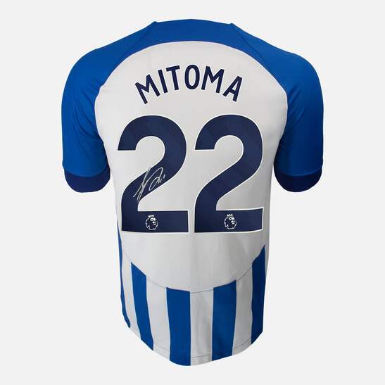 Kaoru Mitoma Signed Brighton & Hove Albion Shirt Home 2023-24 [22