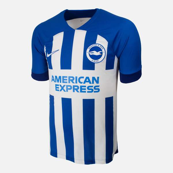 Kaoru Mitoma Signed Brighton & Hove Albion Shirt Home 2023-24 [22