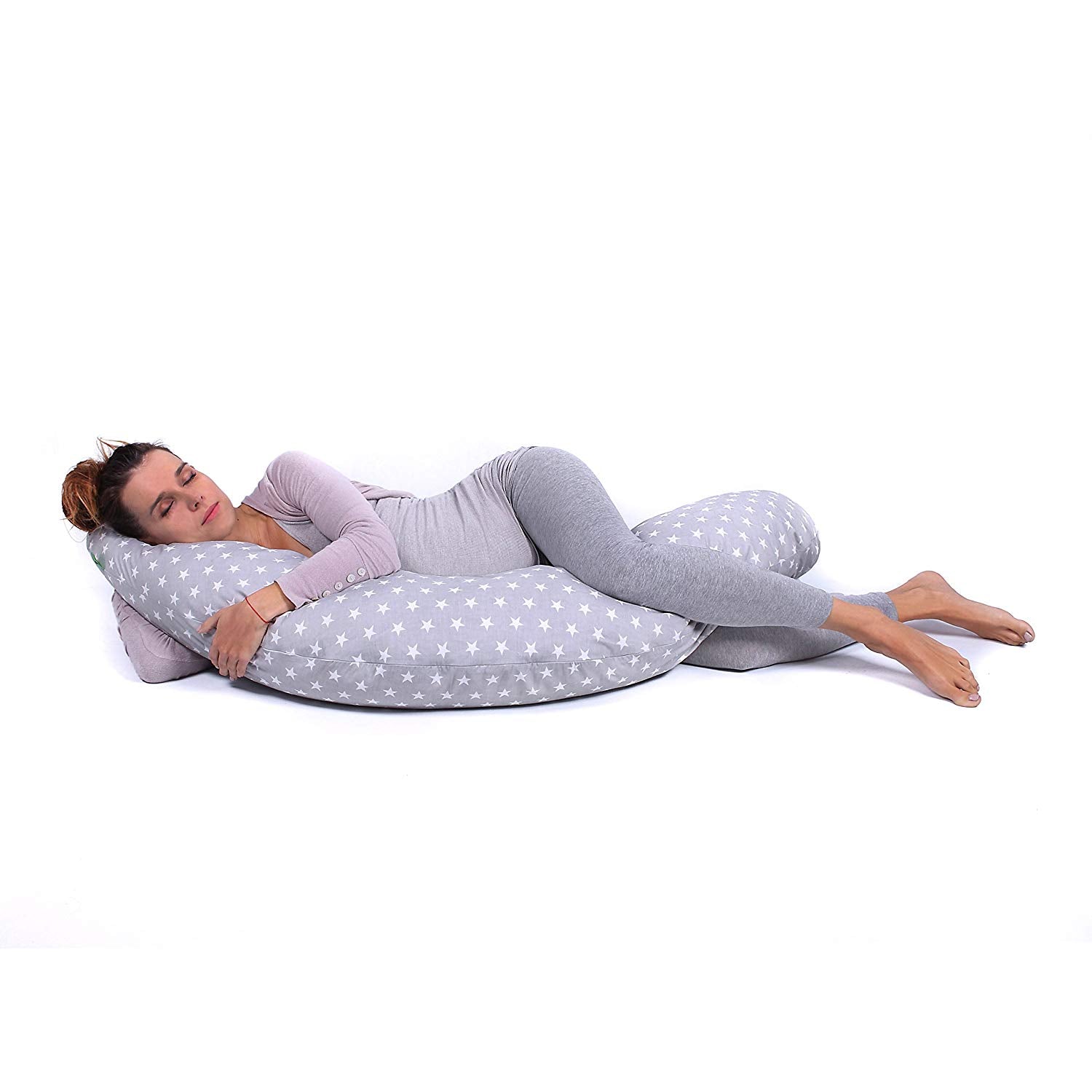 grey pregnancy pillow