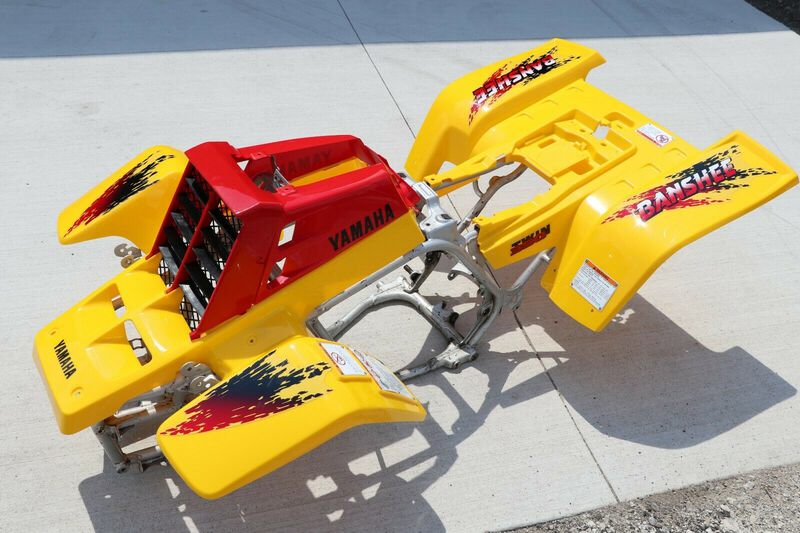 Vito's Performance Banshee Fender Kit With Gas Tank Grill & Graphics Yellow/Red 1997