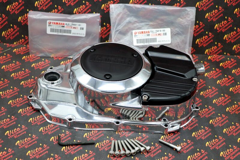 Polished Yamaha Banshee Clutch Cover – OEM Factory 2GU154210000P (1987-2006)