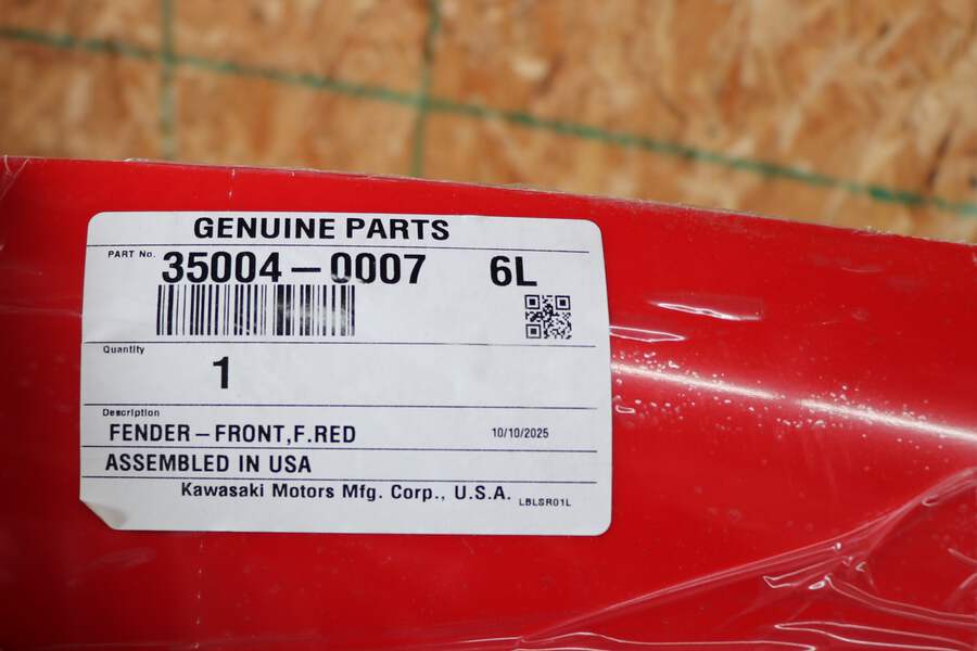 OEM Kawasaki Mule Front Hood Fender 35004-0007-6L 2001-2004 RED | eBay