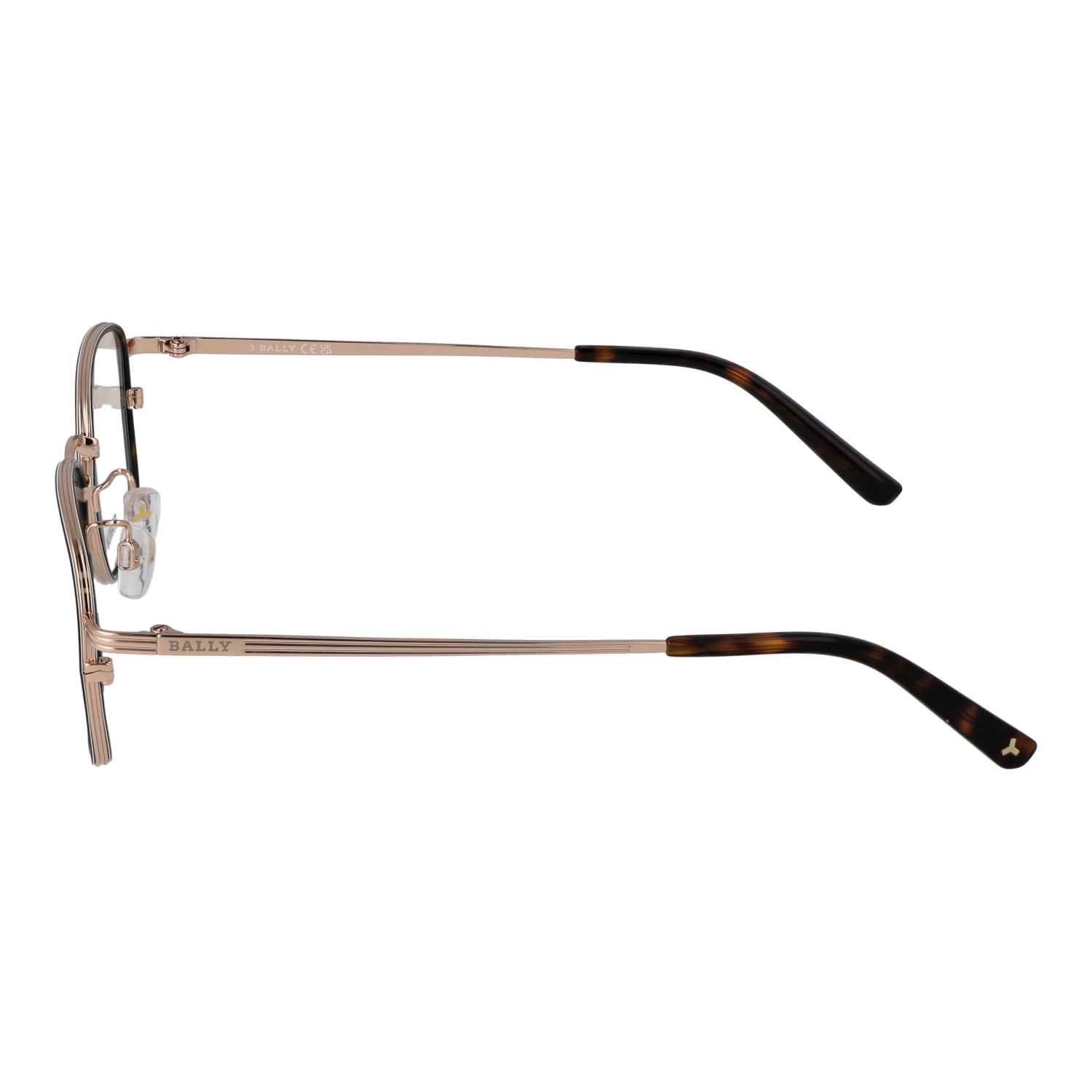 メガネ Bally Titanium Frame BY5068H 052 Luxury l Lightweight Bally Glasses Frames BY5068-H 052 53mm Titanium Men Brown