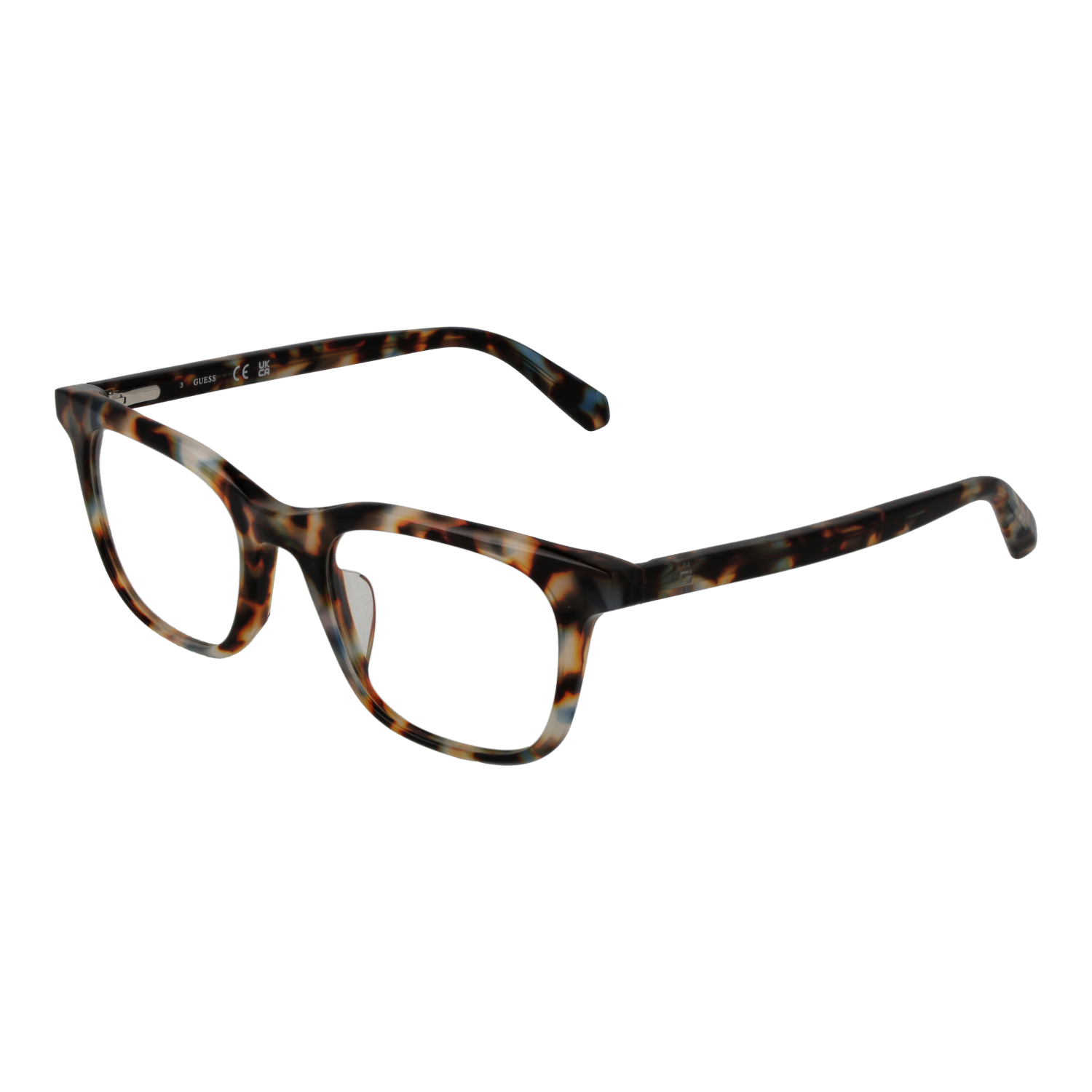 NWT Guess GU50092-H-055-50 Coloured Havana 50mm Eyeglasses Guess Eyeglasses Brown Square GU50092-H 055 50mm Men main image 3
