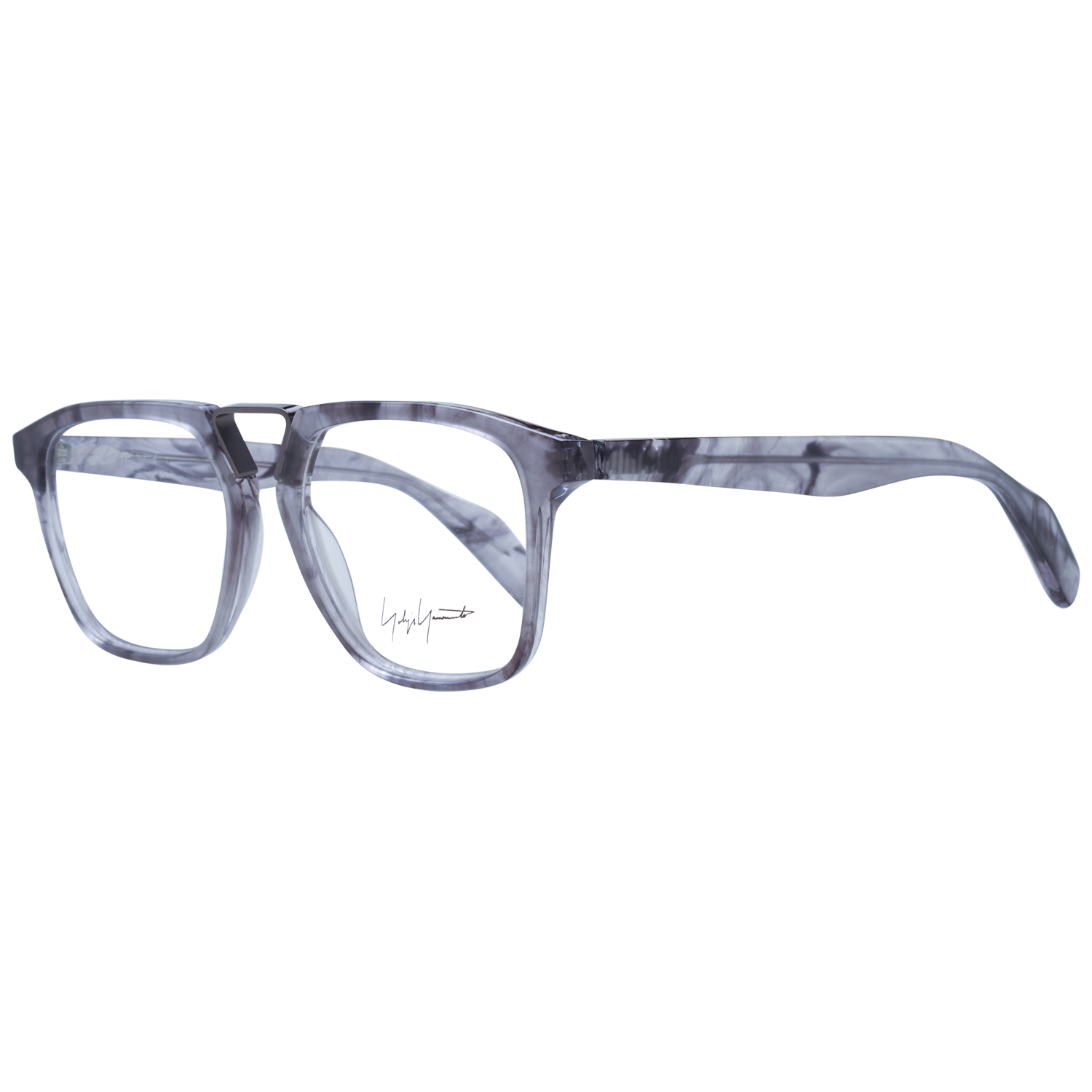 Yohji Yamamoto Gray Acetate Glasses  (Frames) Y main image 4