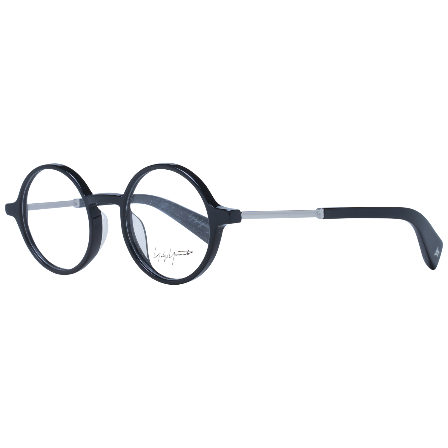 Yohji Yamamoto Eyeglasses Black Acetate Panto Frames YY1006 019