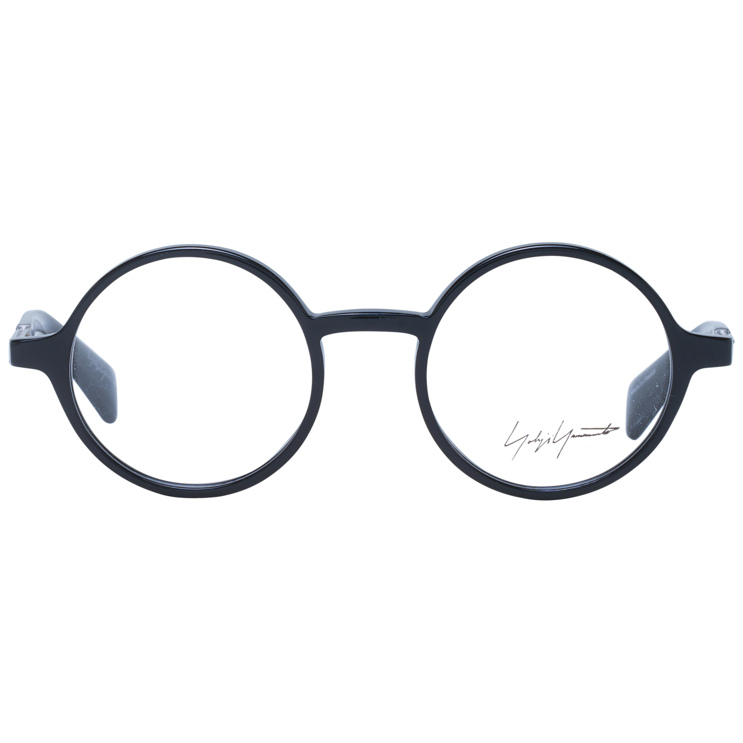 Yohji Yamamoto Eyeglasses Black Acetate Panto Frames YY1006 019