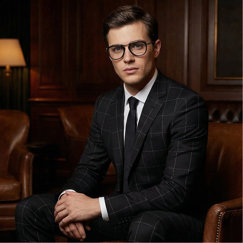 Ermenegildo Zegna Eyeglasses EZ5272 001 Black Metal Aviator Frames