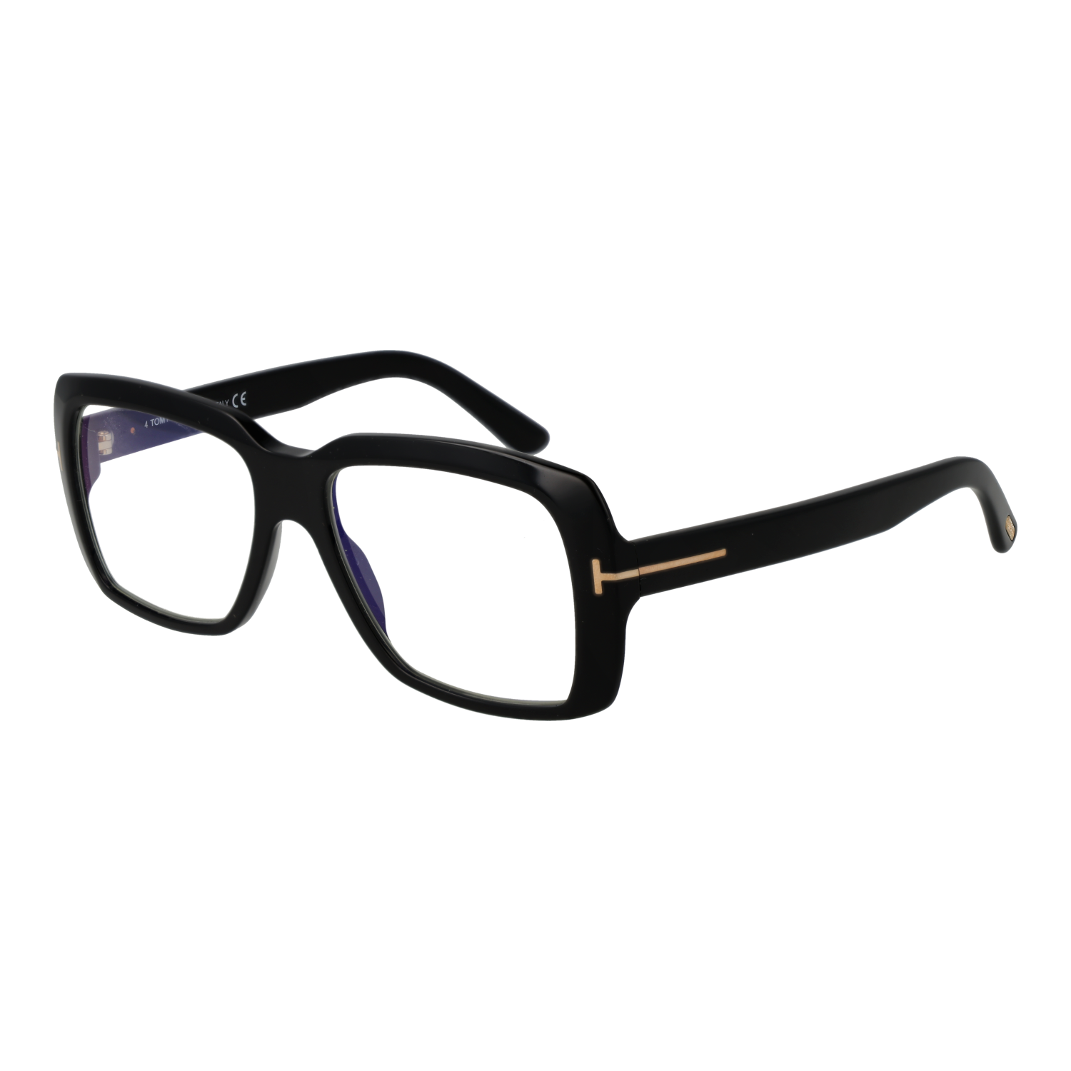 Tom Ford Eyeglasses FT5822-B 001 Black Square Men Blue Light  display picture 2
