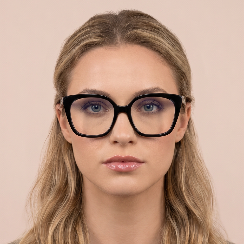 YOHJI YAMAMOTO Black Cat-Eye Sunglasses Yohji Yamamoto Ladies Sunglasses Cat Eye Black and Grey  main image 3