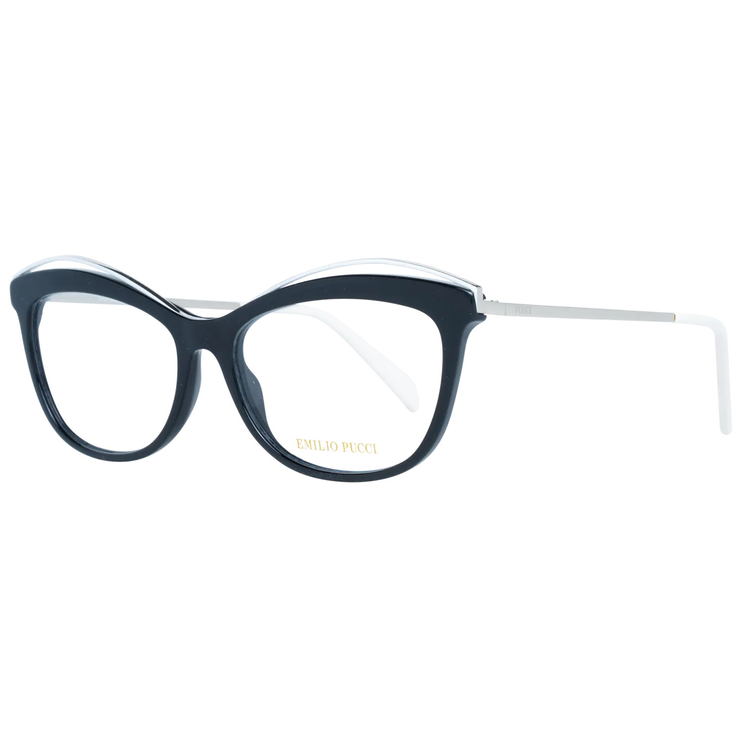 NWOT Pucci Black Cat-Eye Optical Glasses Emilio Pucci Eyeglasses Black Cat-Eye EP5190 001 53mm Women  main image 2