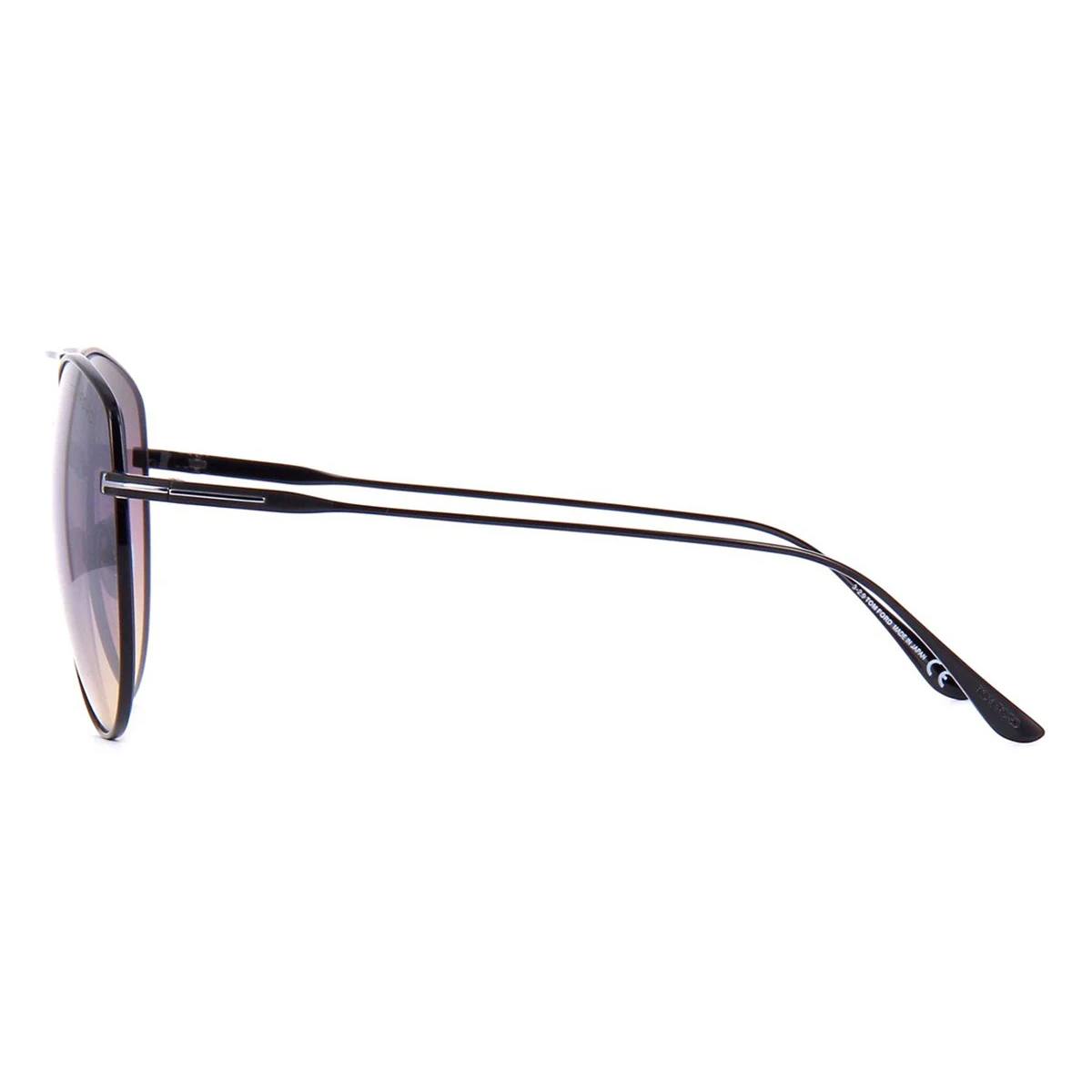Tom Ford Sunglasses Women Black Silver Mirror Pilot FT0784  display picture 1