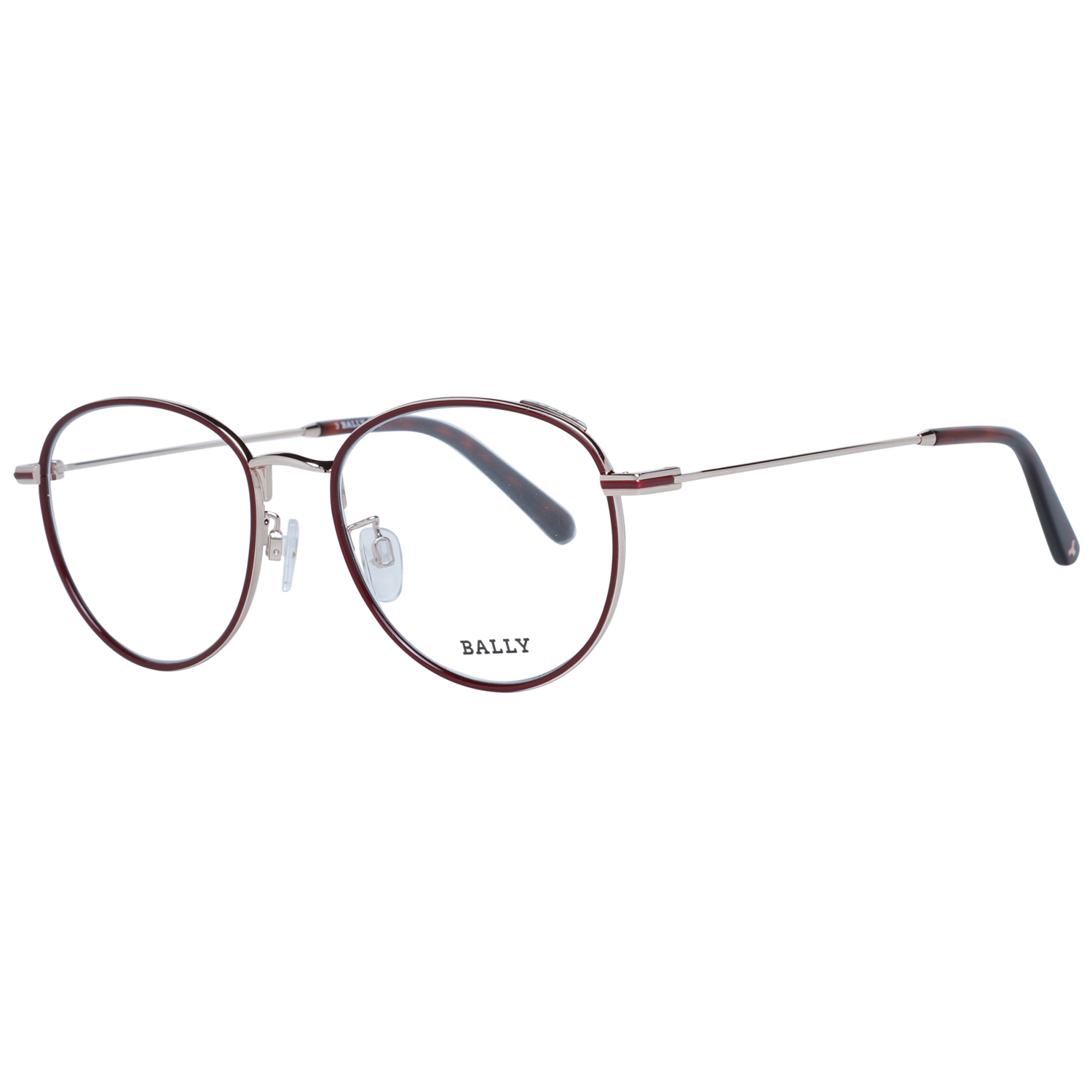 メガネ Bally Eyeglass Frame BY5046H 071 Round Lightweight l Bally BY5046H 071 Lightweight Metal Round Eyeglasses