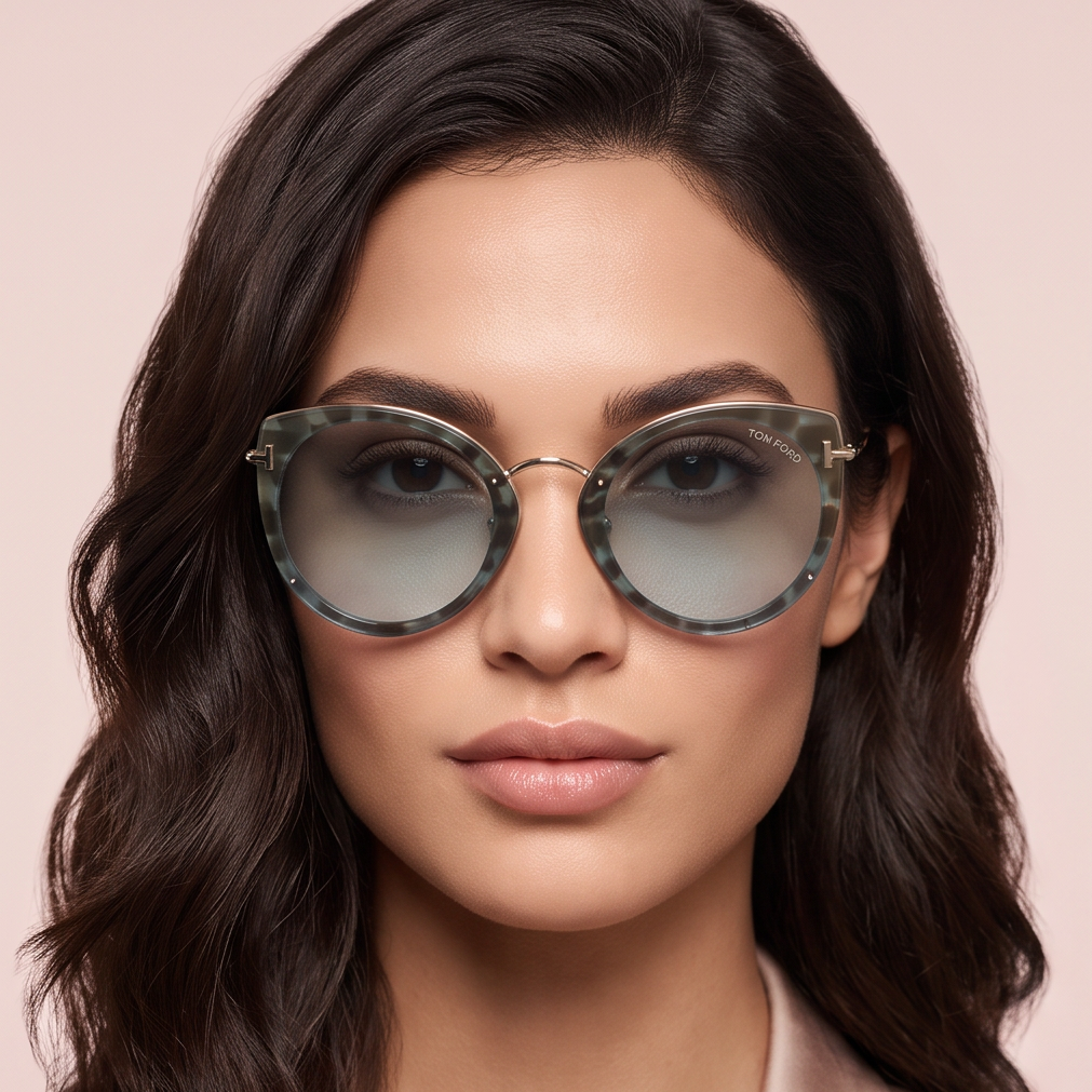 Tom Ford FT0683 55X Black/Gold Cat Eye Jess Sunglasses Tom Ford Jess Grey Gradient Cat Eye Ladies Sunglasses FT0683  main image 2