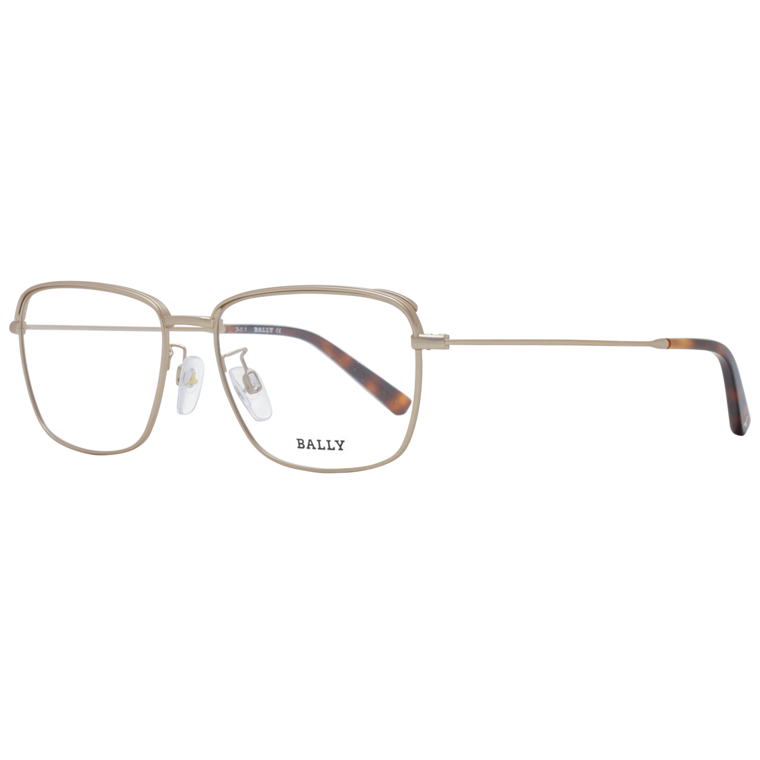 メガネ Bally Eyeglass Frame BY5047H 028 Asian Fit Square Gold Bally Glasses Frames BY5047-H 029 54mm Men Rose Gold