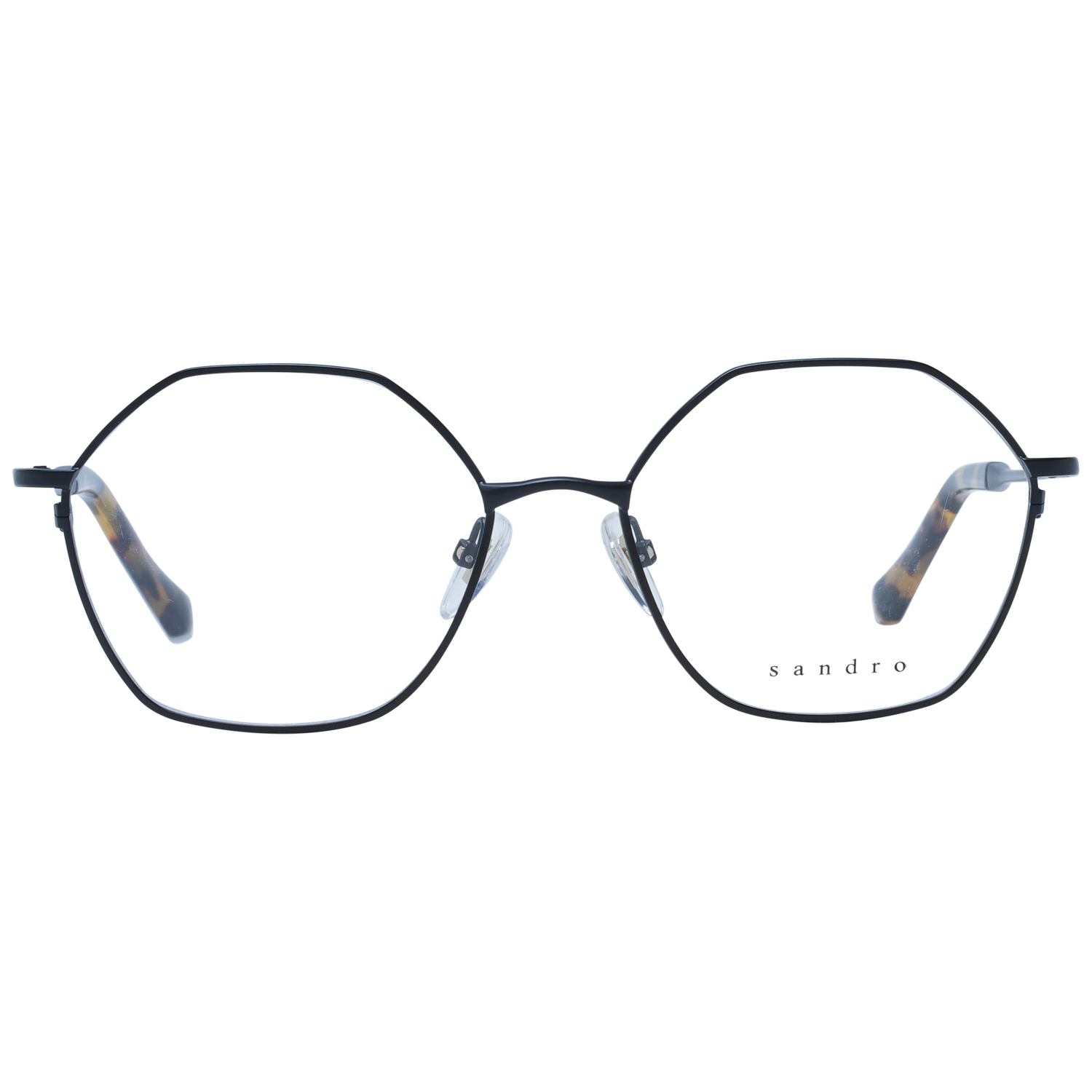 Sandro Eyeglasses SD4015 910 Black Geometric Frames 56mm 