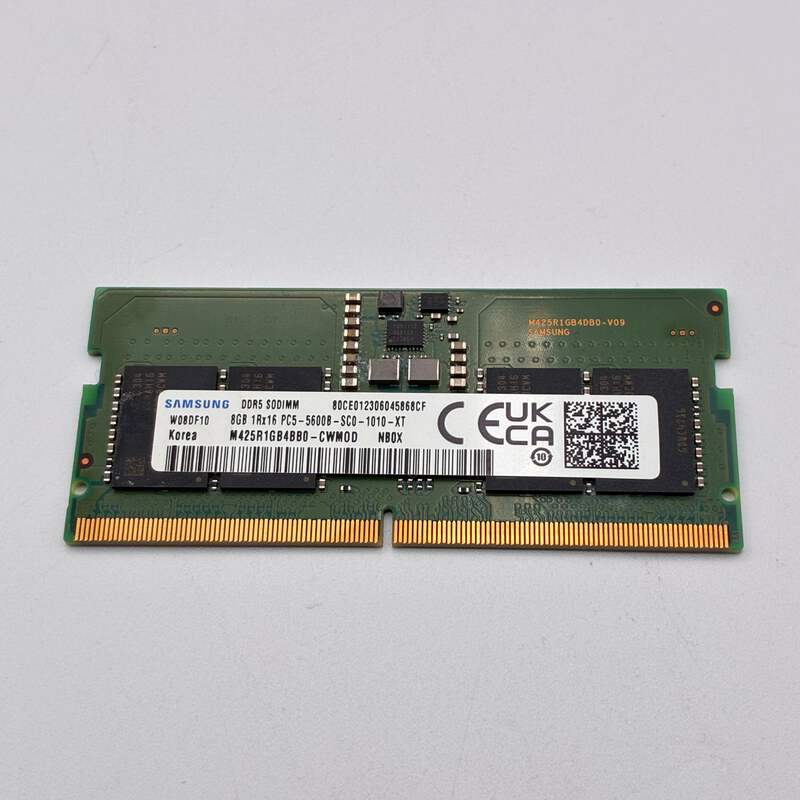 Samsung DDR5 8GB 1R×16 PC5-5600B-UC0-XT Samsung 8GB DDR5 5600 UDIMM 1Rx16 PC5-5600B-UC0-1010-XT 288pin