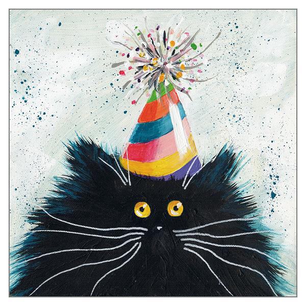 Party Cat - Greeting Card By Kim Haskins / Birthday / Anniversary | eBay