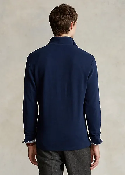 Polo Ralph Lauren Estate Rib Quarter Zip Pullover (Cruise Navy