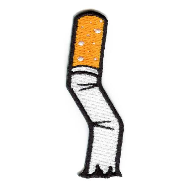 cigarette embroidery Crushed Cigarette Patch Embroidered Iron On