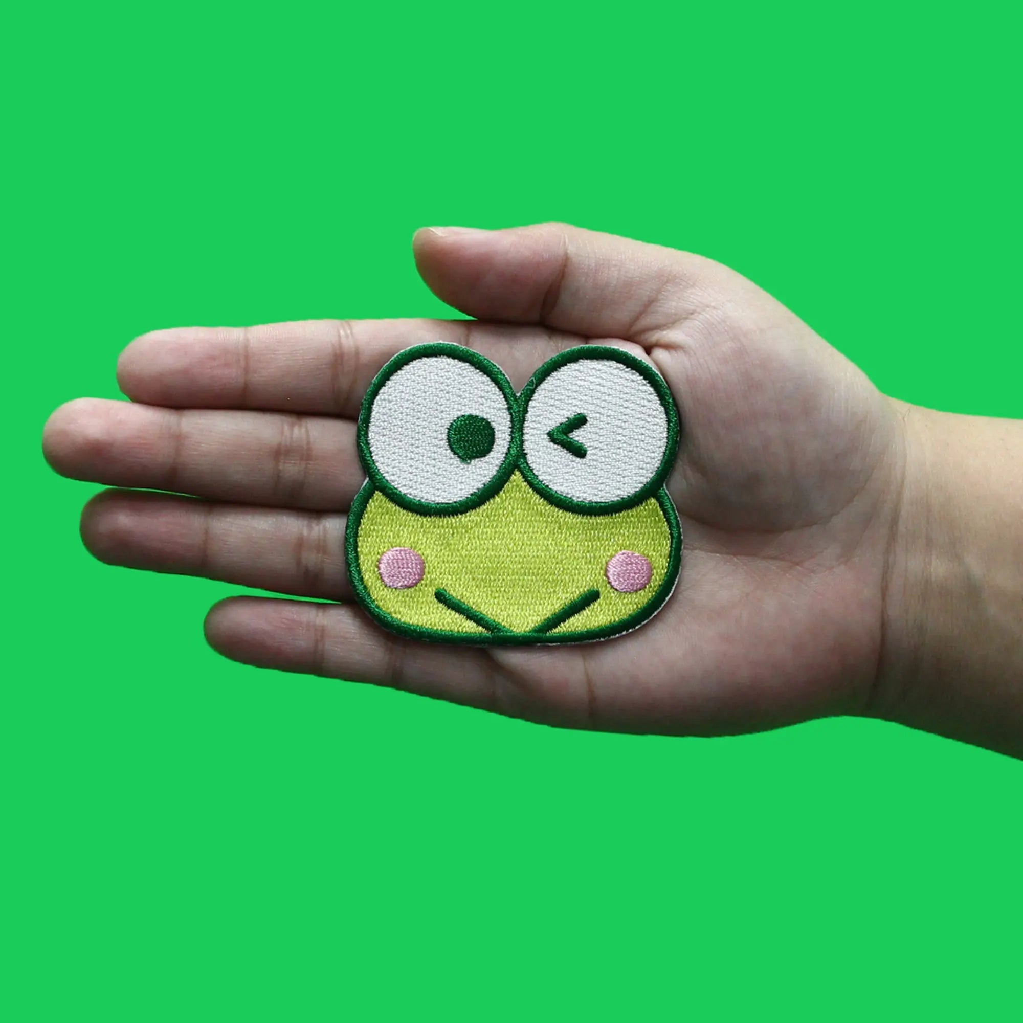 Kero Kero Keroppi Wink Patch Hello Kitty Cartoon Embroidered
