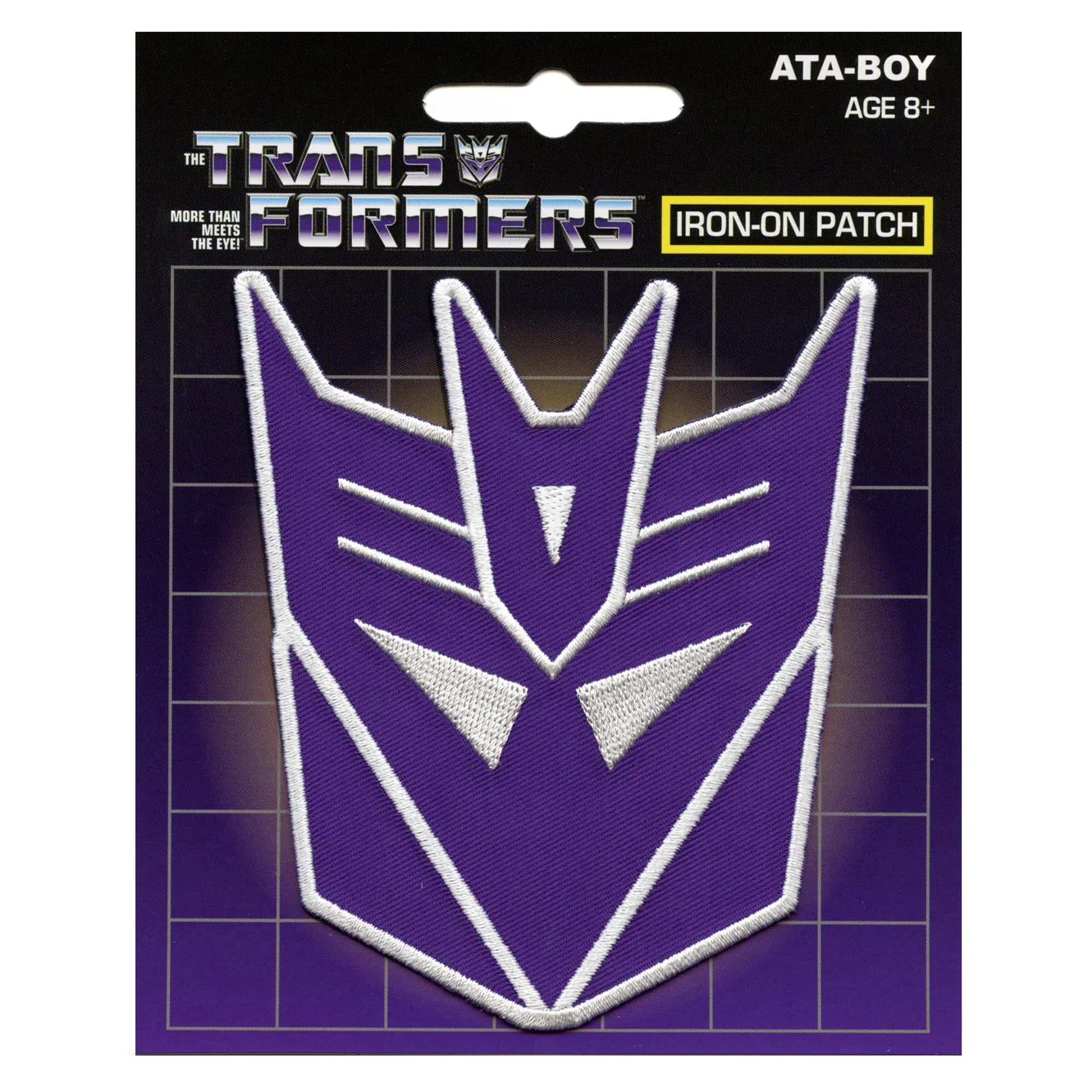 VIOLET/PENTAGON 【新品未開封/TYPE-ABC】 PURPLE--Transformers Helmet Insignia Patch Decepticons