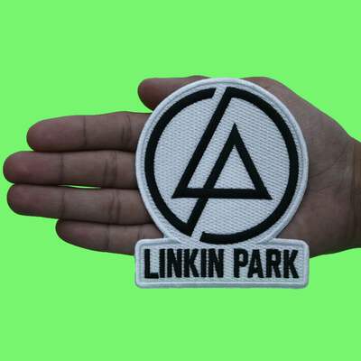 Linkin Park Band Patch Concentric White Text Logo Embroidered Iron