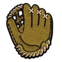Gold Glove Baseball Patch Best Defense Sports Fan Embroidered Iron